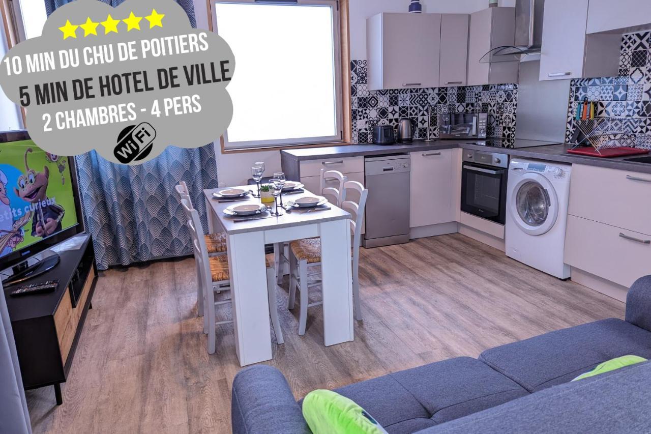 Beau-jean, Un Cocon Sympa 5 Min A Pied Du Centre-ville, Parking Prive, A 10 Min Du Chu Appartement Poitiers