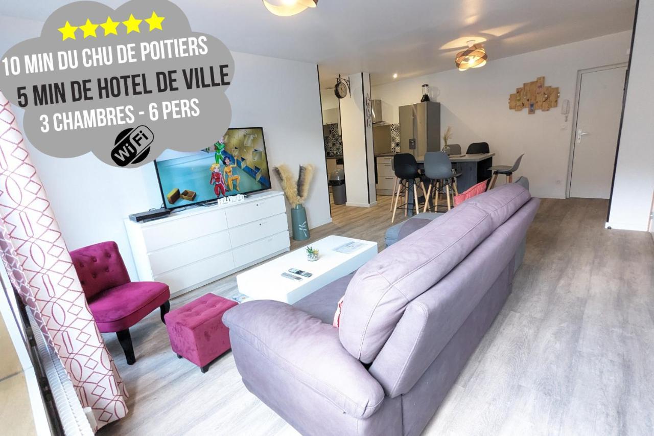 Beau-jean, Un Cocon Sympa 5 Min A Pied Du Centre-ville, Parking Prive, A 10 Min Du Chu Appartement Poitiers